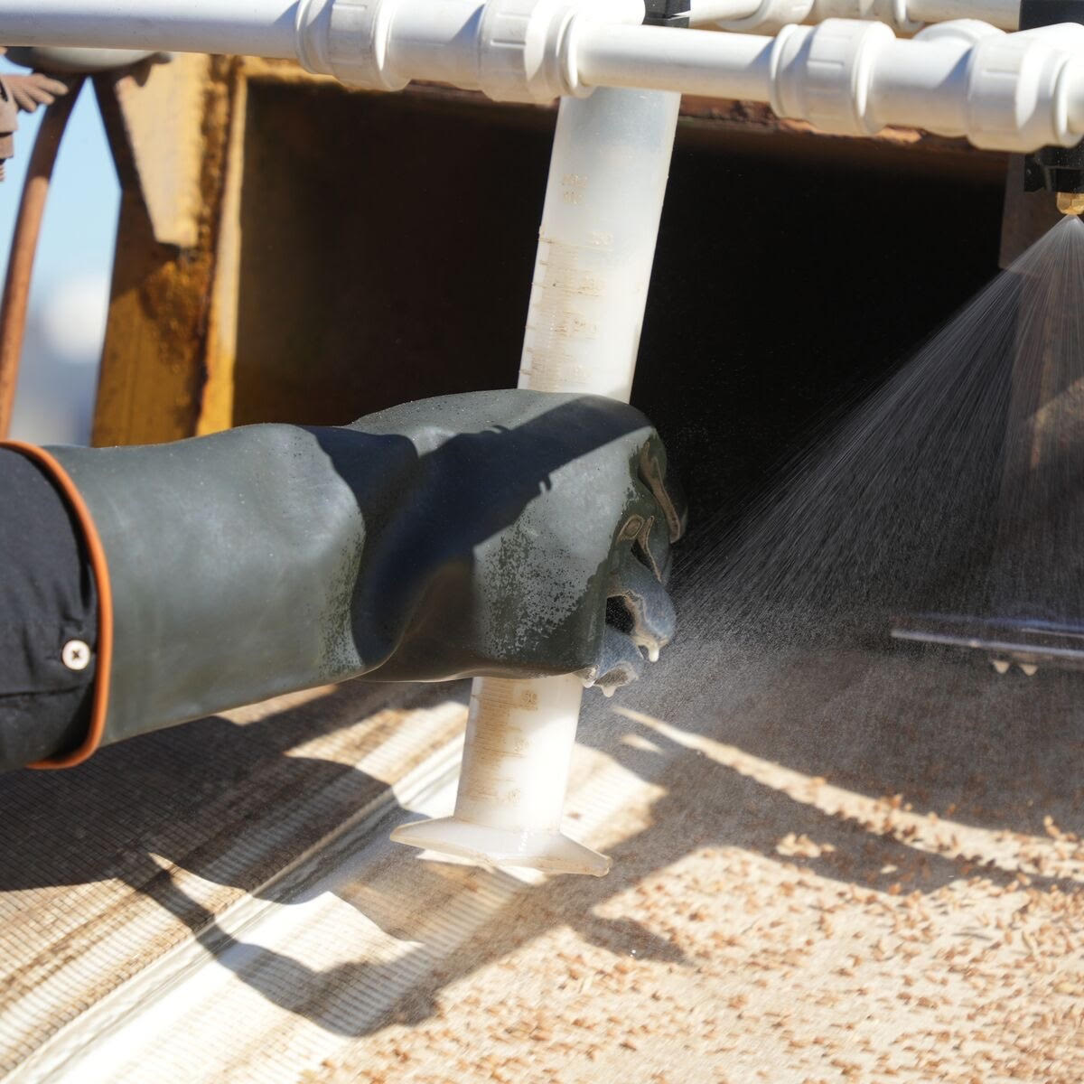 Protected and hygienic grain storage
